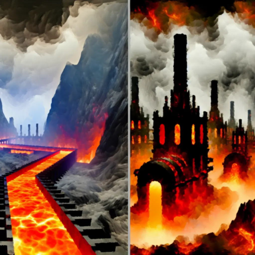 Grafika koncepcyjna środowiska z DOOM