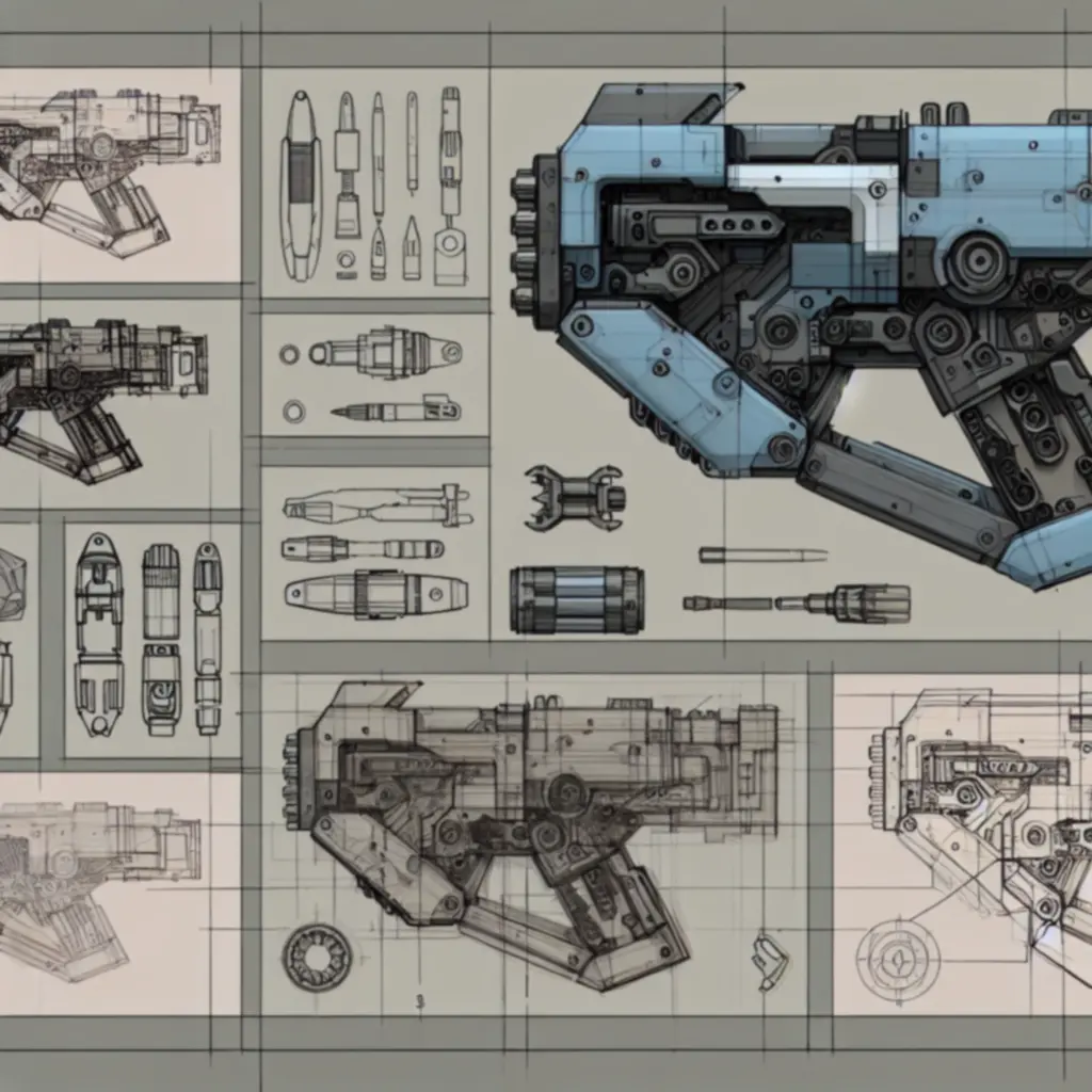 Grafika koncepcyjna broni z DOOM