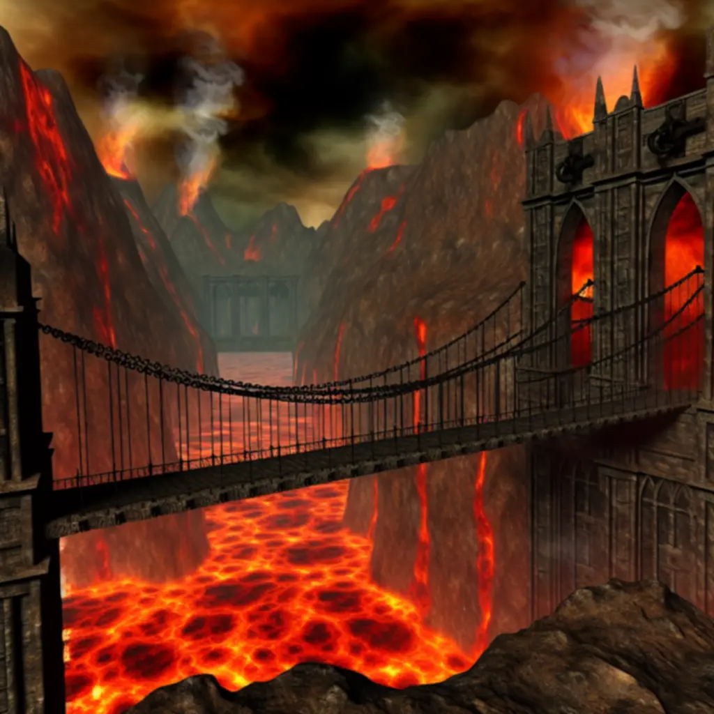 Piekielny krajobraz z DOOM