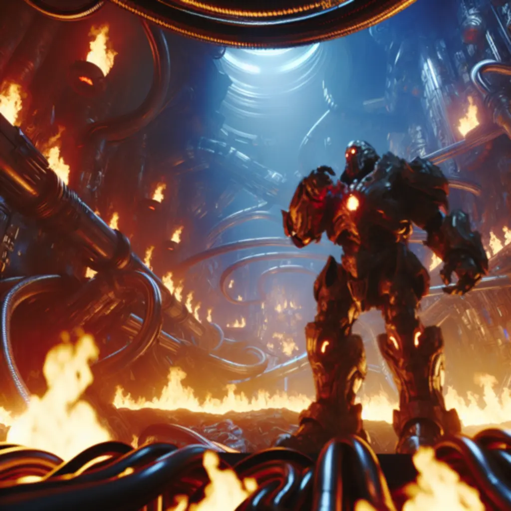 Cinematiczne ujęcie Slayera wśród płomieni i stali